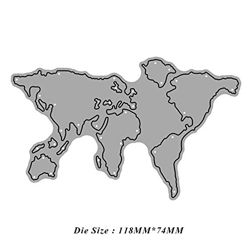 DHLZ Stampo da Taglio Isola di Sardegna Taglio di Metallo Muore Scrapbooking Artigianato Muore Tagli Carta Sottile Carta in Rilievo Crea Stencil 102 * 60Mm