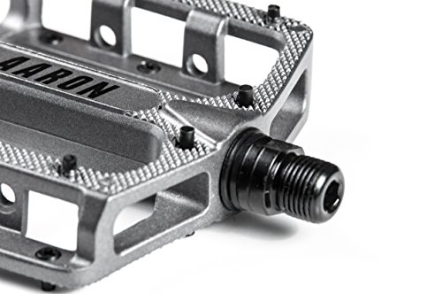 AARON Rock Plattform Mountainbike / MTB Pedale mit hochwertiger Lagerung und top Grip, Trekking Fahrradpedale, verschiedene Farben - 8