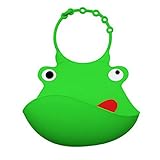 Newin Star Baberos,Baberos de silicona Suave y Ajustable,Impermeables con Paquetes y Dibujos...