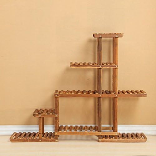 flower pots Flower Rack /Multilayer Wooden Flower Rack /Decorative Display Stand/Modern Minimalist/Home Garden Patio /Indoor Outdoor Flower Patio Display( 2 Colors ) ( Color : A )