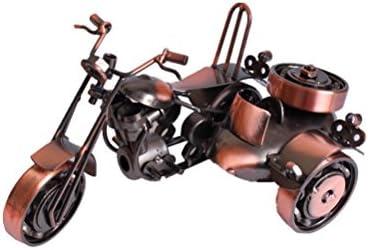 Decoured Wrought Iron Four Wheel BeatHandicrafts toy Model Bar Ornament Creative crafts household chores Living day sun thing Vehicle Model Motor Tricycle Model Collectible Art Sculpture Tricycle