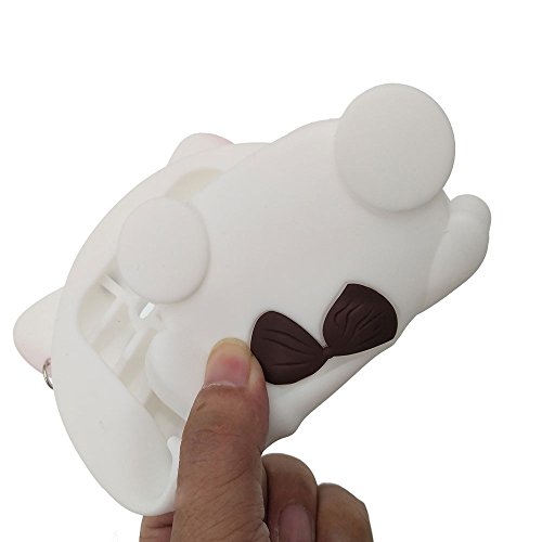 Samsung Galaxy A5  2015    J5  2015    E5 Funda  BENKER Im  genes de Dibujos Animados en 3D de Alta Calidad de Silicona Carcasa de Telefono  Gato Blanco Pluma Capacitiva Cristal Templado 