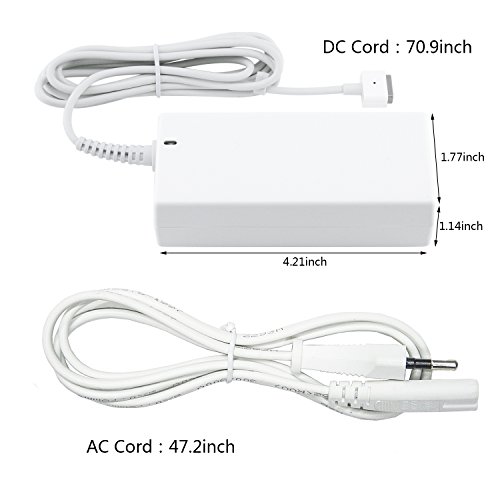 WEGEWANG 60W Magsafe Power Adapter, 60 W Netzteil Ladegerät Ersatz für Apple MacBook 13 Zoll und Macbook Pro 13-Zoll 15-Zoll T-Tip - 6