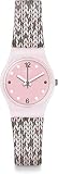 Swatch Damen Analog Quarz Uhr mit Silikon Armband LP151