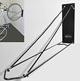 VertiStow: Wall mounted bike storage rack with folding bracket