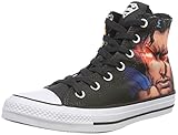Robuste Außensohle Converse Unisex-Erwachsene CTAS HI White/Black Hohe Sneaker, Mehrfarbig 001, 43 EU