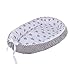 Produktbild LULANDO multifunktionales Babynest Kuschelnest Babynestchen MINKY (80 x 45 cm). Weiches und sicheres Baby-Reisebett Babybett Nestchen für Neugeborene. Farbe: Grey Stars / Grey