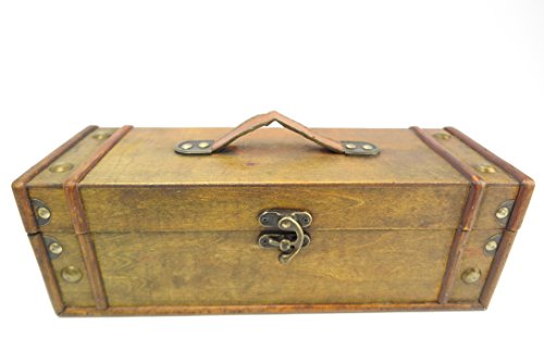 Weinkoffer Transportbox Weinkiste aus Holz Weinverpackung Weinpackung Weinbox Weintruhe Weinbox Holzkiste Wein Rotwein Weißwein Geschenkidee