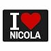 Produktbild Mousepad Classic I Love Nicola schwarz