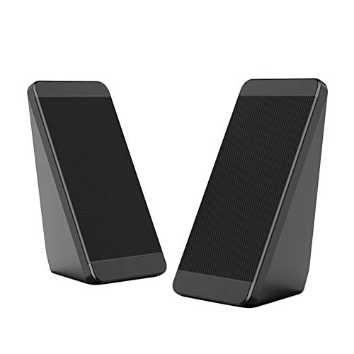NAttnJf Mini Portable1 Pair Wired USB Speaker Desktop PC Laptop Computer Stereo Music Player