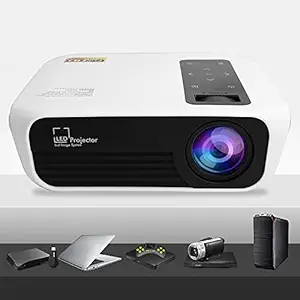 Home Projector, Projector Simultaneous Screen with Remote Control for Smartphone for Android System(Transl)