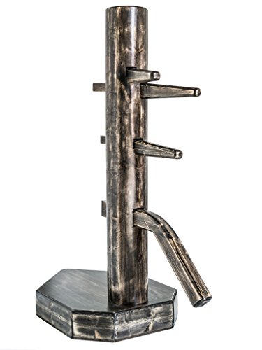 Wing chun dummy with closed base corner gray ash color