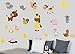 CHILDRENS FARM ANIMALS - Pack of 20 - Repositionable Wall Art Vinyl Printed Stickers - EASY PEEL & STICK