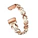 Produktbild Fcostume Link Metal Bracelets Austauschbare Armband Verstellbare Riemen Crystal für Fitbit Charge 3 (A)