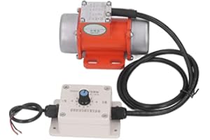Sorandy 30W 4000U/min DC 12V/24V Betonrüttler Vibrationsmotor, IP65 Wasserdicht 50Hz Bürstenlos Elektrischer Rüttelmotor mit Drehzahlregler für Rütteltisch, Vibrationsrinne, Vibrationssieb(#1)