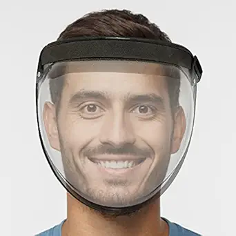 Bubble Face Shield | Full Face Protection, Ideal for Full Head Size Unisex Helmet Visor with adjustable band