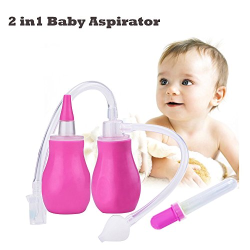 Yakamoz 3 in 1 Baby Nasal Aspirator with Medicine Dropper |BPA Free and FBA Approved Food Grade Silicone |for Infants and Toddlers Nose Cleaning
