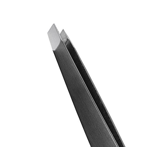 Augenbrauen Pinzette – Kosmetik Pinzette – Schräge Spitze – Haarentfernung – Rostfreier Edelstahl – schwarz - 4
