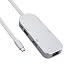 Produktbild RicoRich 7 in 1 USB C Multi-Ports Hub, Gigabit Ethernet, SD / Micro SD Kartenleser, 4K HDMI Ausgangsadapter, mit 2 USB 3.0 Port Power Delivery für Macbook / Macbook Pro und mehr Type C Geräte (Silber)