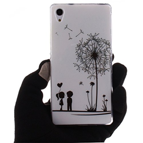 Fundas Silicona Xperia Z2  KATUMO   Carcasa Dura Transparente Gel para Sony Xperia Z2 5 2 pouces  Funda Goma Caja Cubierta Clear Cover-Diente Blanco