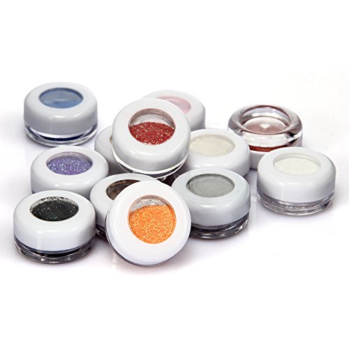 12 Glitter Mineral Eyeshadow Eye Shadow Pigments Powder Makeup Professional