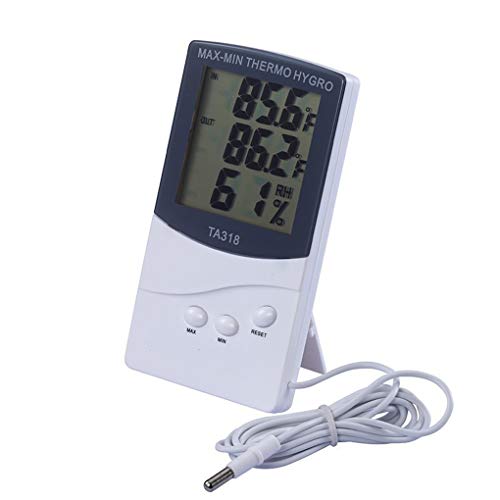 Preisvergleich Produktbild Ben-gi Innen Außen Digital Thermometer Hygrometer Temperatur- und Feuchtigkeitsmessgerät Große LCD-Anzeige