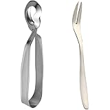 BESTonZON 2 stücke Schneckenbesteck Schneckenzange Schneckengabel Edelstahl Lebensmittel Clip Mini Küche Zange zum Kochen und