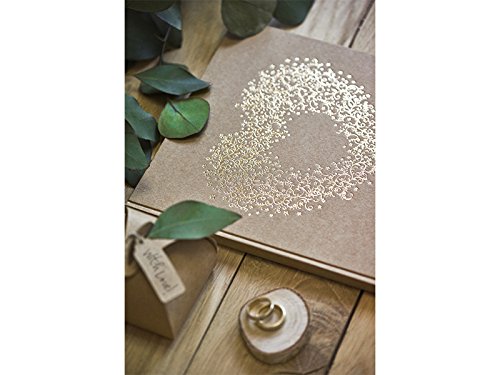 Gästebuch Hochzeit Hochzeitsgästebuch Fotoalbum Hochzeitsalbum Hochzeitsbuch mit Herzverzierung von Haus der Herzen ® - 4