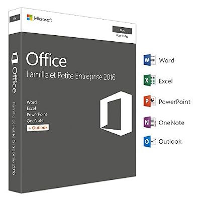 Microsoft Office Famille et Petite Entreprise 2016 | Mac | téléchargement