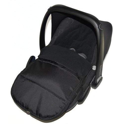 Universal Car Seat Footmuff to Fit Britax Baby Safe Plus New born Car seat Black Jack