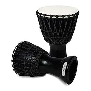 Vault DJ Mango Wood Djembe With 3 Year Warranty (Black)