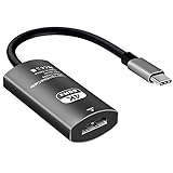 【Plug & Play】 - No se requiere controlador o software adicional, solo conecta los dispositivos de USB C y su TV o proyector con este adaptador, hasta una resolución de 4K @ 60Hz, le ofrece un clear y realistica fiesta.Compatible con televisores / monitores / proyectores compatibles con HDMI para transferencia de video y audio