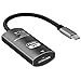 Price comparison product image Hoidokly USB C to HDMI Adapter Female,Type C to HDMI Cable(4k@60Hz), Thunderbolt 3 Compatible MacBook Pro/iPad Pro 2018,MacBook Air 2018,Chromebook Pixel/Dell XPS 13/15,Yoga 920/910,Samsung Note S9,S8
