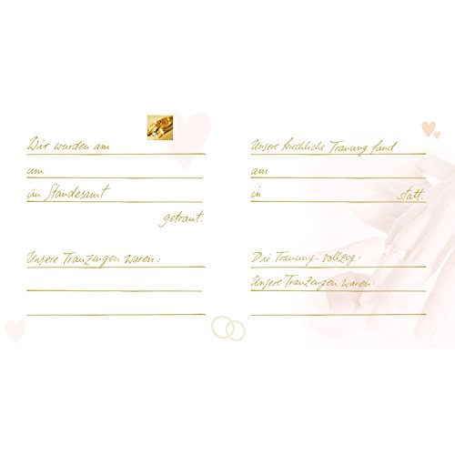 Goldbuch Hochzeitsalbum, 30×31 cm, 60 Seiten mit Pergamin, Cuore, Perlmutt/Silberprägung, 08004 - 3