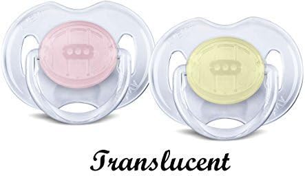 Baby Soother Dummy Nipple Philips Avent Translucent 0-6m 2x Pacifier (0-6m, # 6)