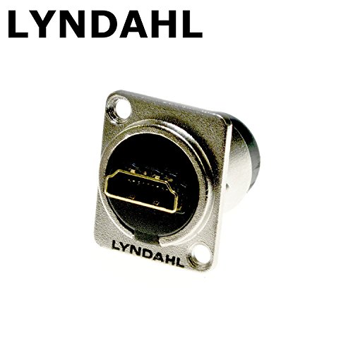 Lyndahl HDMI 1.4 Einbau - Flanschdose, LKHA20, Highend Durchgangsdose für HDMI-Kabel Einbaubuchse, HDMI-Durchgangsdose