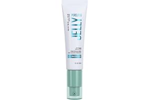 MAYBELLINE NEW YORK - Poreless Jelly - Base De Teint Floutante - Floute & Hydrate Pendant 24H* - Texture Gel Ultra-Fraîche - 2 % De Niacinamide - Technologie Water Jelly - Sans Effet Gras - 30 ml