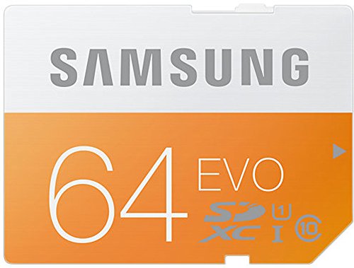 Samsung Speicherkarte SDXC 64GB GB EVO UHS-I Grade 1 Class 10 für Foto und Video Kameras (bis zu 48MB/s Transfergeschwindigkeit), frustfrei
