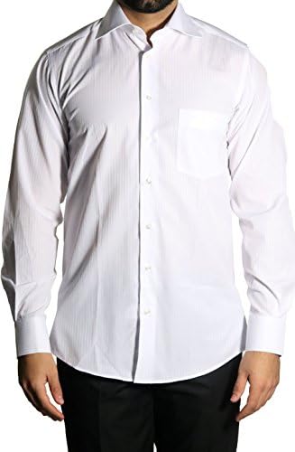 MUGA Extralong sleeve shirt striped, White, Size L