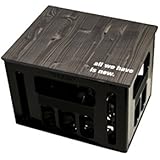 Geschenkidee Bierkastensitz Sitzauflage Hocker mit Motiv NOW