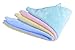 Produktbild caleqi 4 Stück gemischt colour-soft Bambus Face Handtücher, weiche Neugeborene Baby Face Handtuch, 30 cm x 30 cm