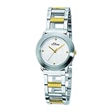s.Oliver Damen-Armbanduhr Analog Quarz Bicolor SO-15028-MQR