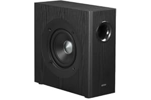 Edifier SUBWOOFER ATTIVO T5s – Woofer da 8 pollici – 70 Watt – Filtro passa-basso – Frequenza fino a 35 Hz – Alloggiamento in MDF per una risonanza ridotta – Standby – Connettori RCA (T5s NERO)