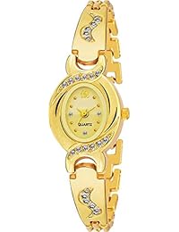 Just Like Party-Wedding Style Gold Dial Gold Belt Watch for Women & Girls