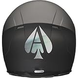 Tamaño: 100 mm x 120 mm ACE OF SPADES Casco de Moto Coche Adhesivo 100 mm x 120 mm - Espejo Plata