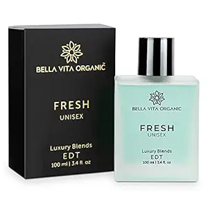 Bella Vita Organic Fresh Unisex Perfume For Men & Women with Woody Aquatic Scent EDT Fragrance, 100 ml