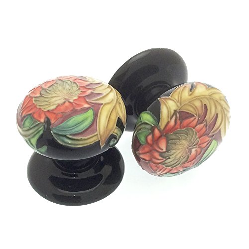 Pair Of 50mm Ceramic Drawer Pulls Cabinet Doorknobs Old Tupton