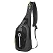 Produktbild Gosear Unisex Freizeit Sling Bag Wasserdicht Splash Outdoor Sport Crossbody Brust Pack Ausgeführt Wandern Mountainbike Klettern Schulter Rucksack für iPhone 7 6 Apfel iPad Mini 2 3 4 Tablette Schwarz