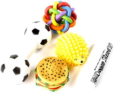 Pj Pet Products Value Pack of 5 Vinyl and Rubber Dog Toys