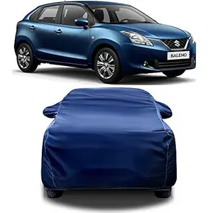 SHAWK Water Resistent - Dust Proof - Car Body Cover for Compatible with Maruti Suzuki Baleno Delta CVT Car Cover - UV Proof - Car Body Cover (Navy)
